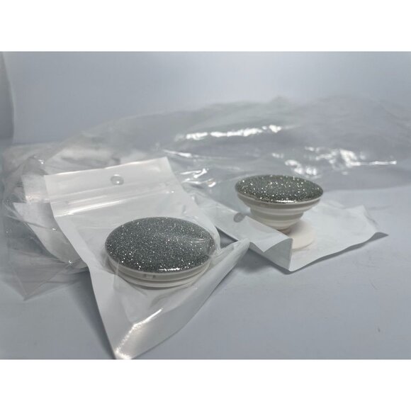 glitter phone mounts silver shimmer bling 3M adhesive stand universal - Picture 3 of 5